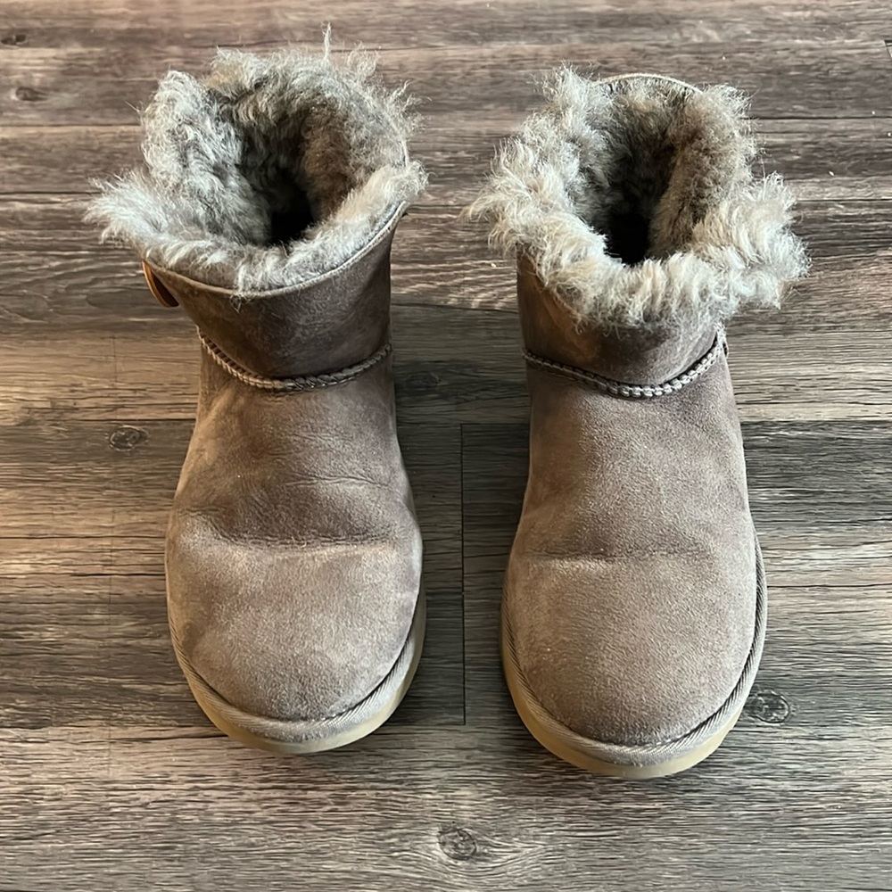 Ugg Gray Bailey Button Short Boots - image 1
